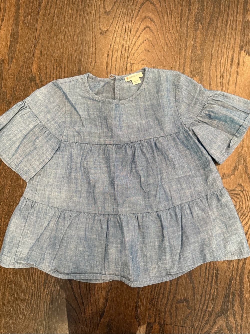Crewcuts Light Chambray Button-Down Shirt - Blue